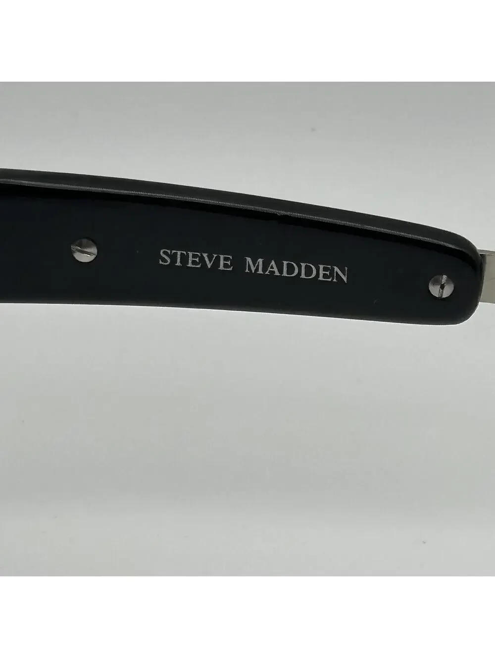 Steve Madden Black Wraparound Sunglasses